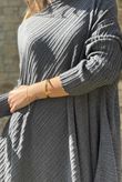 Skarsgard Asymmetric Knit Tunic Slate /24=